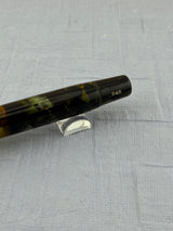 Montblanc 246 Green Celluloid Piston Filler Danish Large Ink Window Flex Nib! - Fountain Pen