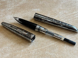Waterman Carene Deluxe Contemporary Gunmetal with Silver Trim - Fountain Pen