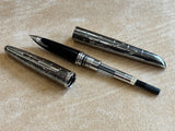 Waterman Carene Deluxe Contemporary Gunmetal with Silver Trim - Fountain Pen