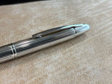 Pilot Capless Stripes Fountain Pen Metal Rhodium trim Silver