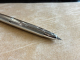 Pilot Capless Stripes Fountain Pen Metal Rhodium trim Silver