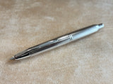 Pilot Capless Stripes Fountain Pen Metal Rhodium trim Silver