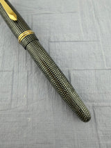 Soennecken 222 Superior Silver Grey Lizard Vintage Celluloid - Fountain Pen