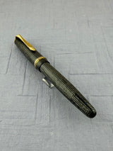 Soennecken 222 Superior Silver Grey Lizard Vintage Celluloid - Fountain Pen