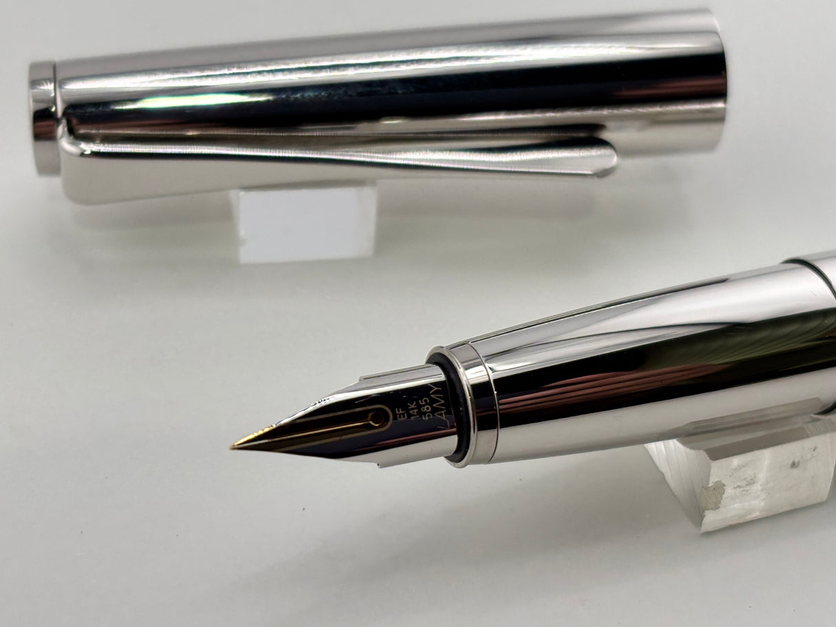 LAMY studio full stainless steel chrome Gold nib 14K - Fountain Pen
