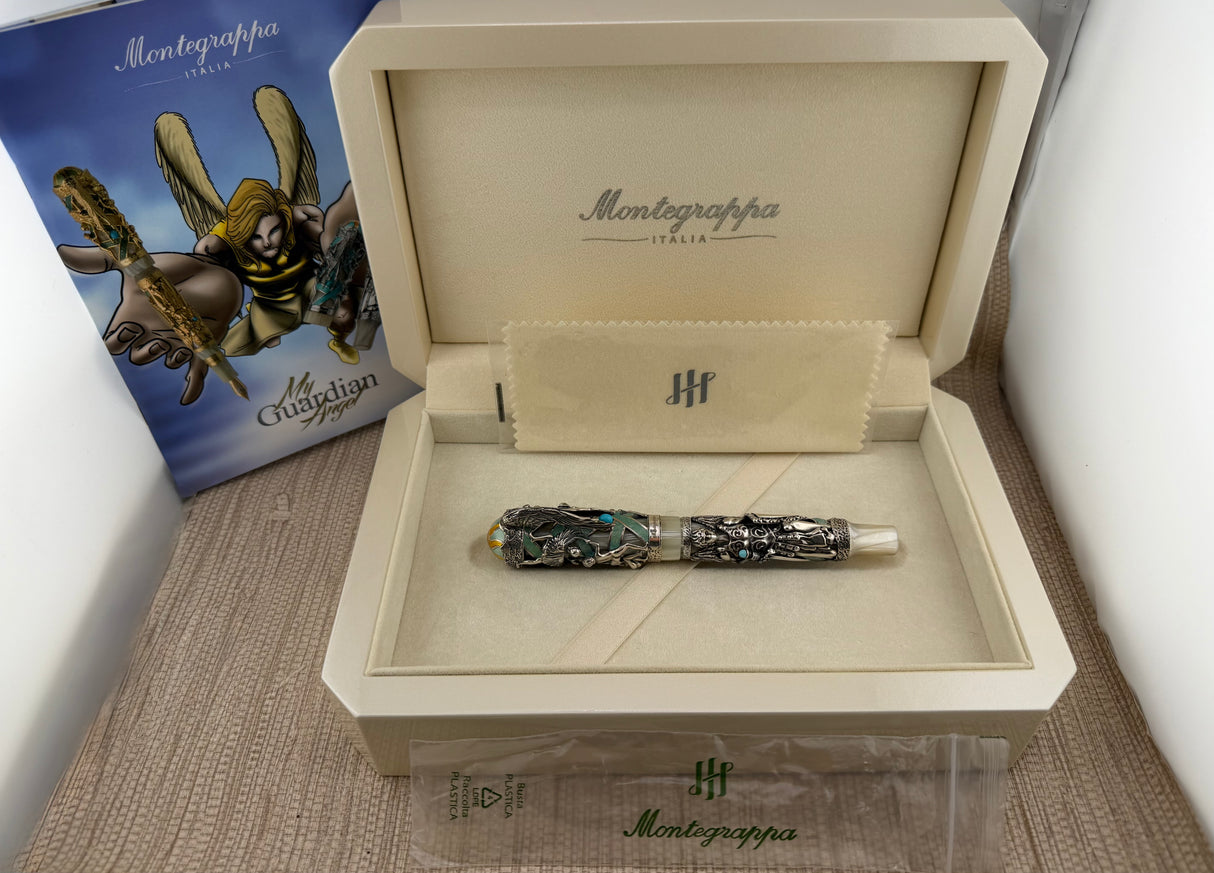 Montegrappa My Guardian Angel Limited Edition Fountain Pen - Medium 18kt Gold Nib (Circa 2014)