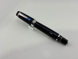 Montblanc Boheme Retractable Nib Black Rhodium Trim Blue Gem   Fountain Pen