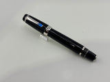Montblanc Boheme Retractable Nib Black Rhodium Trim Blue Gem   Fountain Pen