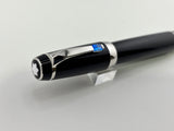 Montblanc Boheme Retractable Nib Black Rhodium Trim Blue Gem   Fountain Pen