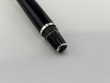 Montblanc Boheme Retractable Nib Black Rhodium Trim Blue Gem   Fountain Pen