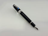 Montblanc Boheme Retractable Nib Black Rhodium Trim Blue Gem   Fountain Pen