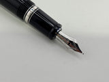 Montblanc Boheme Retractable Nib Black Rhodium Trim Blue Gem   Fountain Pen