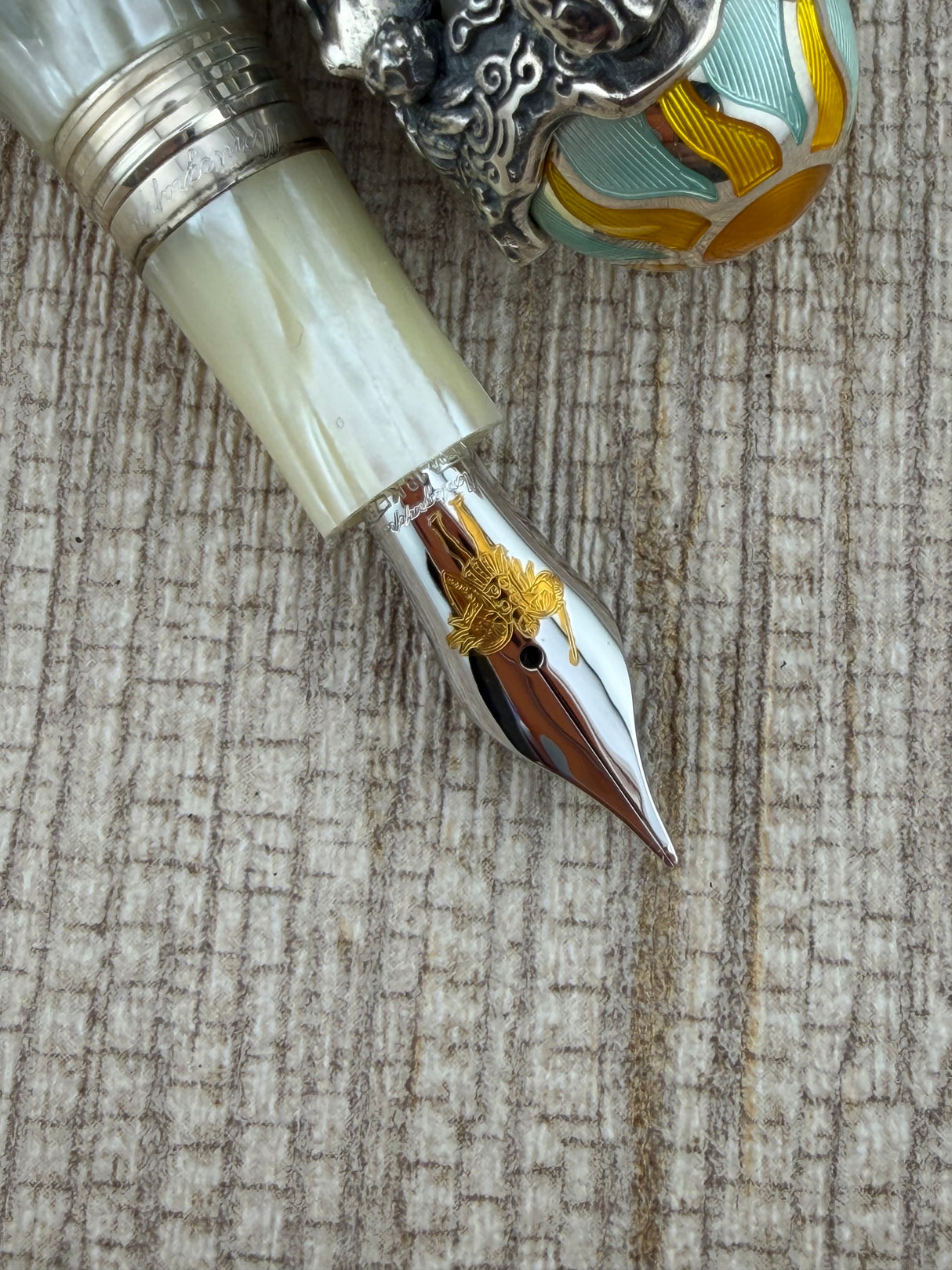 Montegrappa My Guardian Angel Limited Edition Fountain Pen - Medium 18kt Gold Nib (Circa 2014)