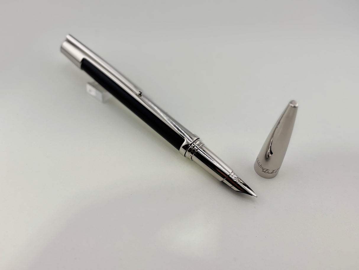 St Dupont Defi Black and Chrome Edition - Fountain Pen