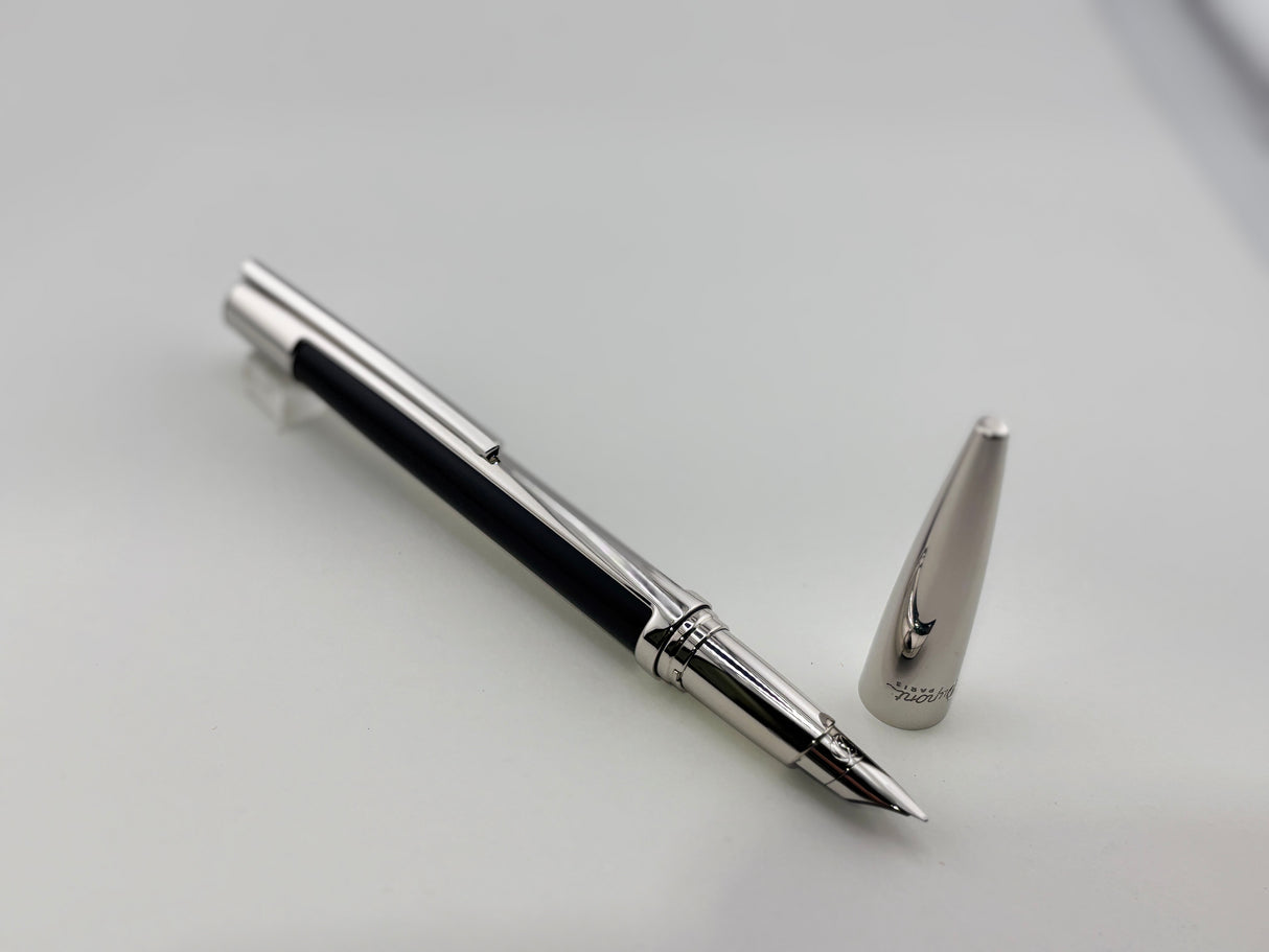 St Dupont Defi Black and Chrome Edition - Fountain Pen