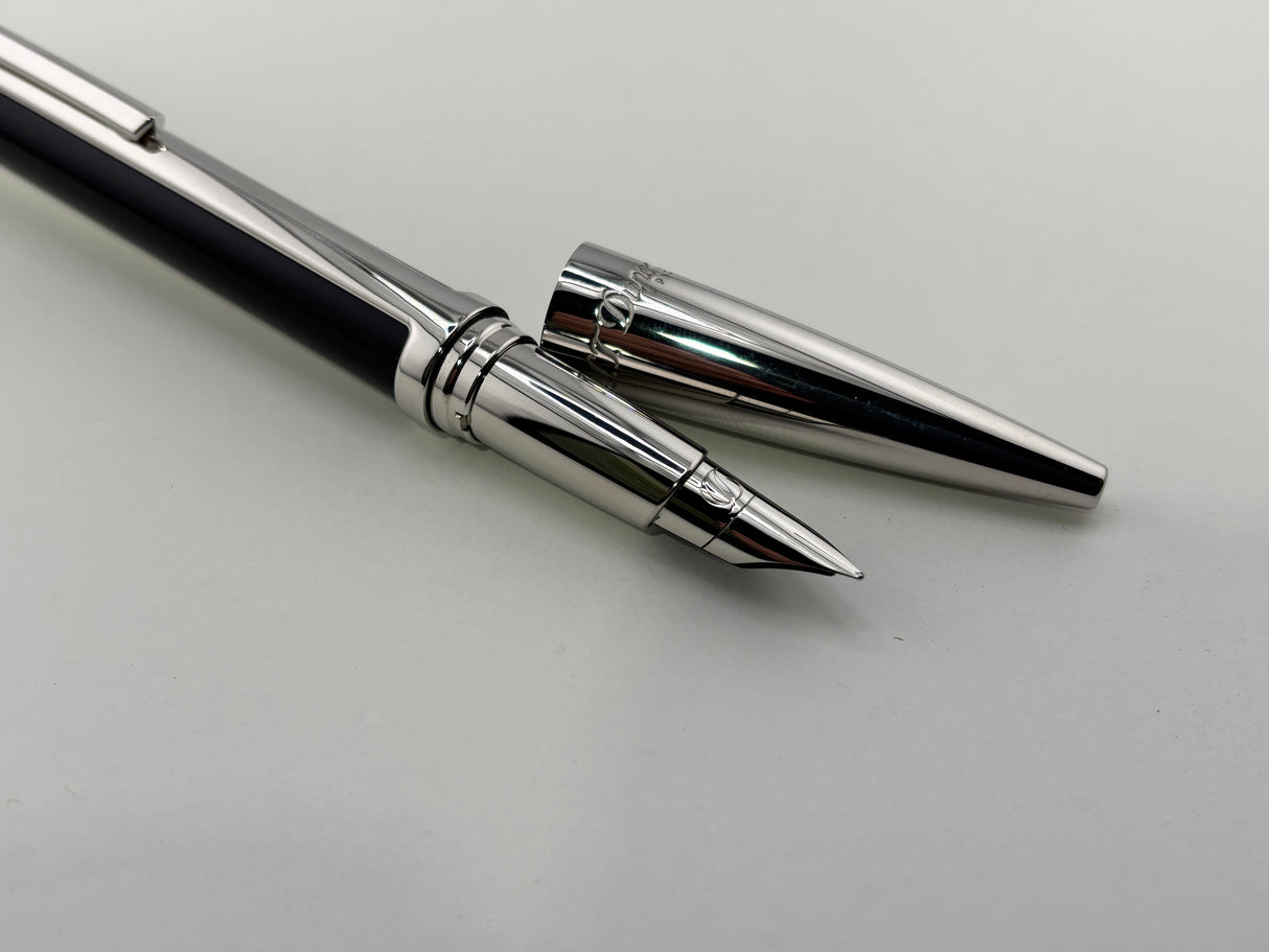 St Dupont Defi Black and Chrome Edition - Fountain Pen