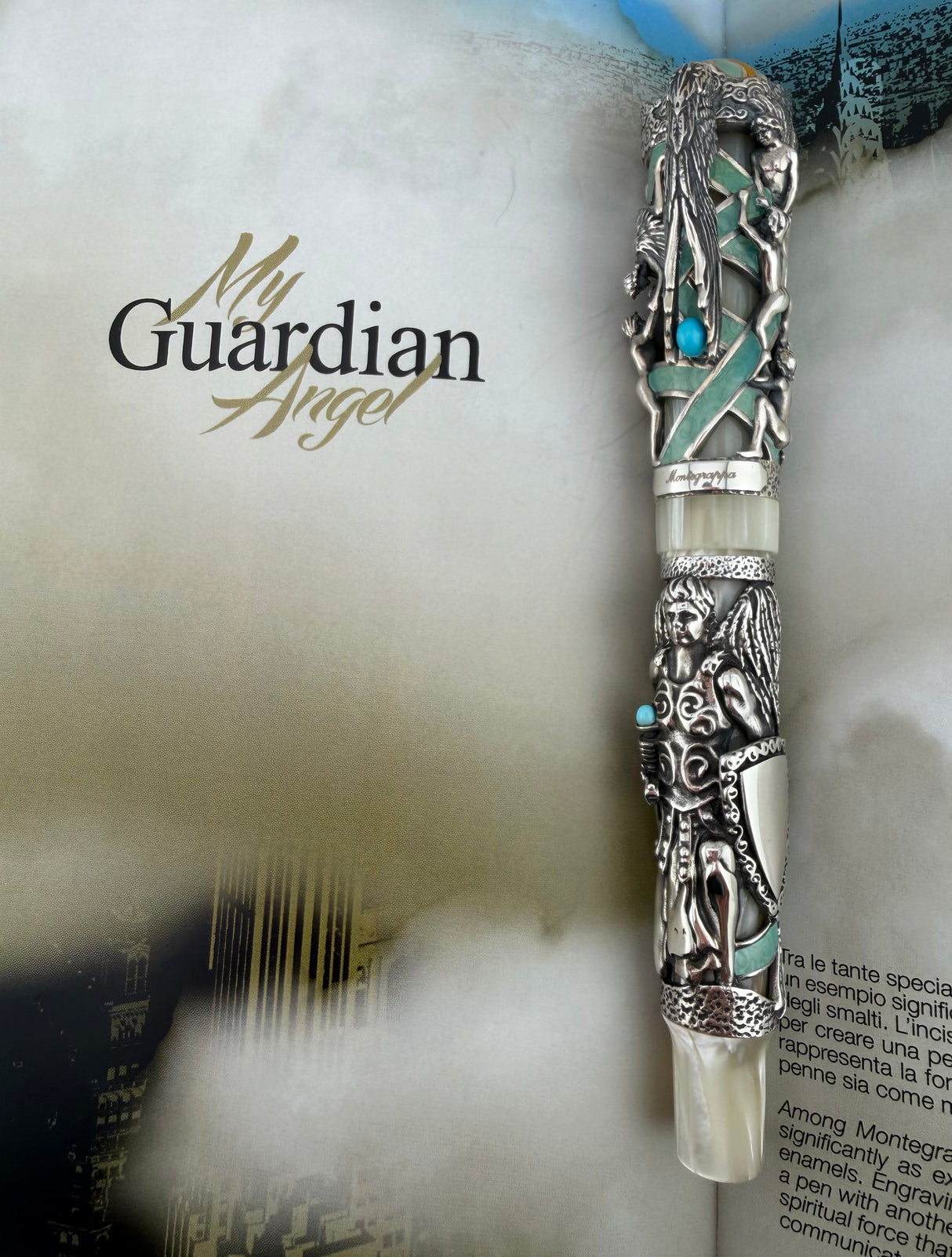 Montegrappa My Guardian Angel Limited Edition Fountain Pen - Medium 18kt Gold Nib (Circa 2014)