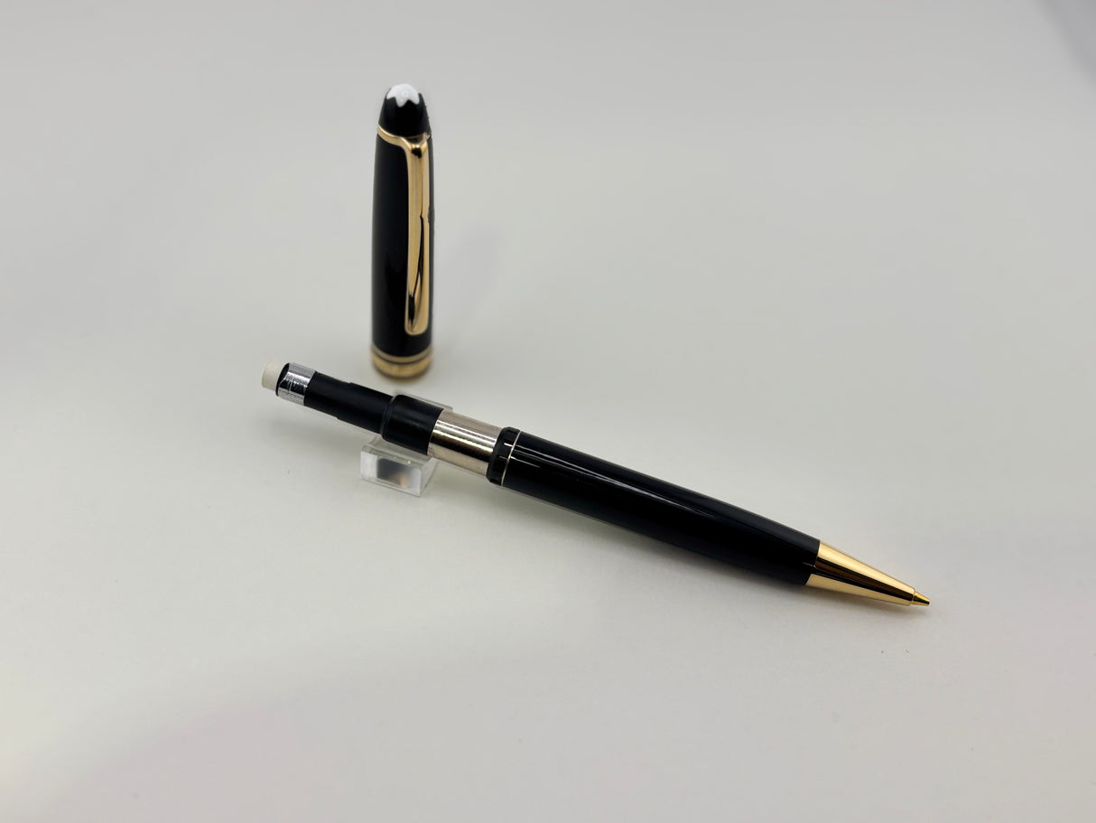 Montblanc Meisterstuck Black Classique Mechanical Pencil gold trim