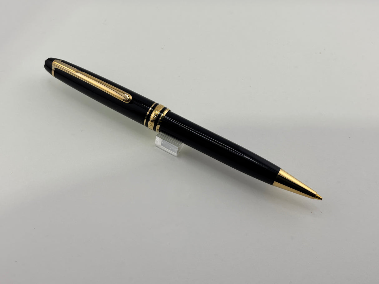 Montblanc Meisterstuck Black Classique Mechanical Pencil gold trim