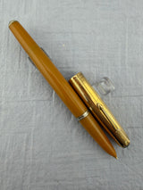 Parker 51 Vacumatic Yellowstone Mustard Gold Filled Cap - Fountain Pen