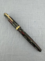 Parker Duovac Senior Vacumatic Striped Red - Fountain Pen