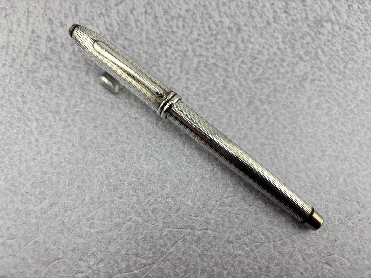 Cross townsend Sterling Silver Ribbed plated - Roller Ball