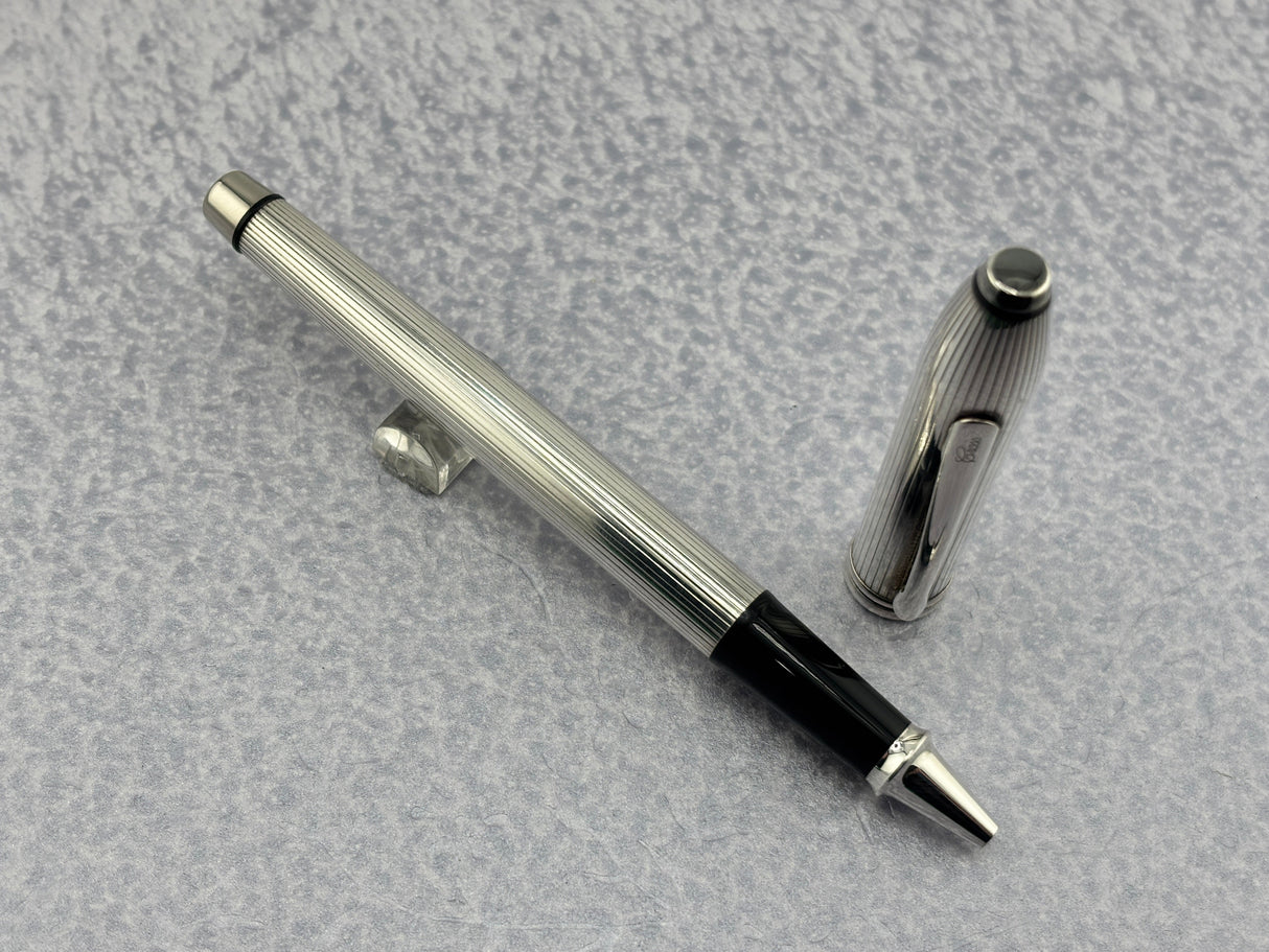 Cross townsend Sterling Silver Ribbed plated - Roller Ball