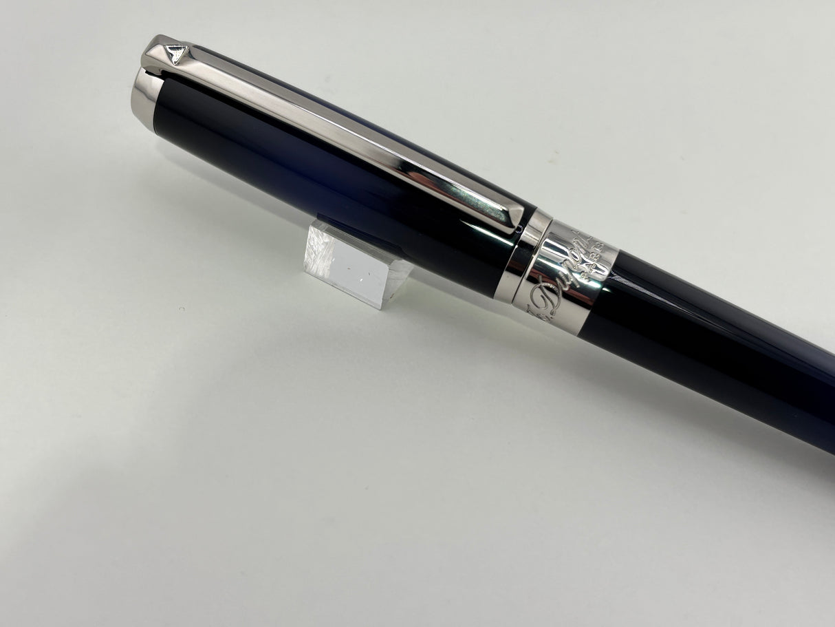 S.T Dupont Line D Atelier Navy Blue Rhodium trim - Fountain Pen