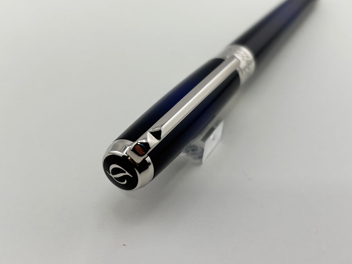 S.T Dupont Line D Atelier Navy Blue Rhodium trim - Fountain Pen