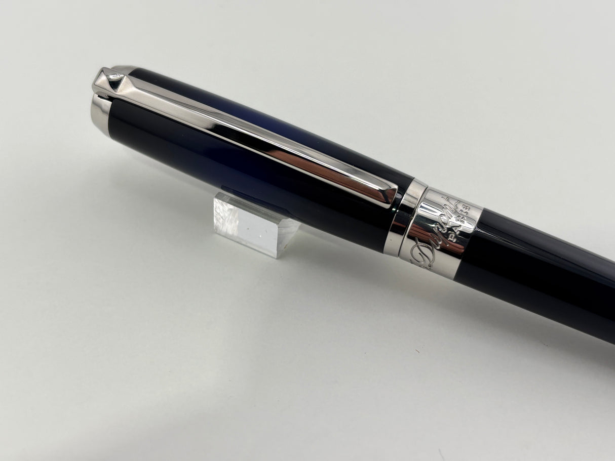 S.T Dupont Line D Atelier Navy Blue Rhodium trim - Fountain Pen