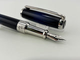 S.T Dupont Line D Atelier Navy Blue Rhodium trim - Fountain Pen