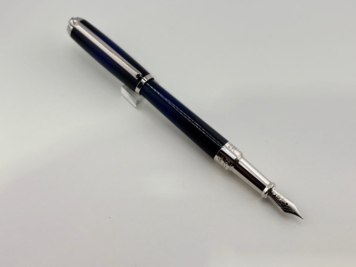 S.T Dupont Line D Atelier Navy Blue Rhodium trim - Fountain Pen