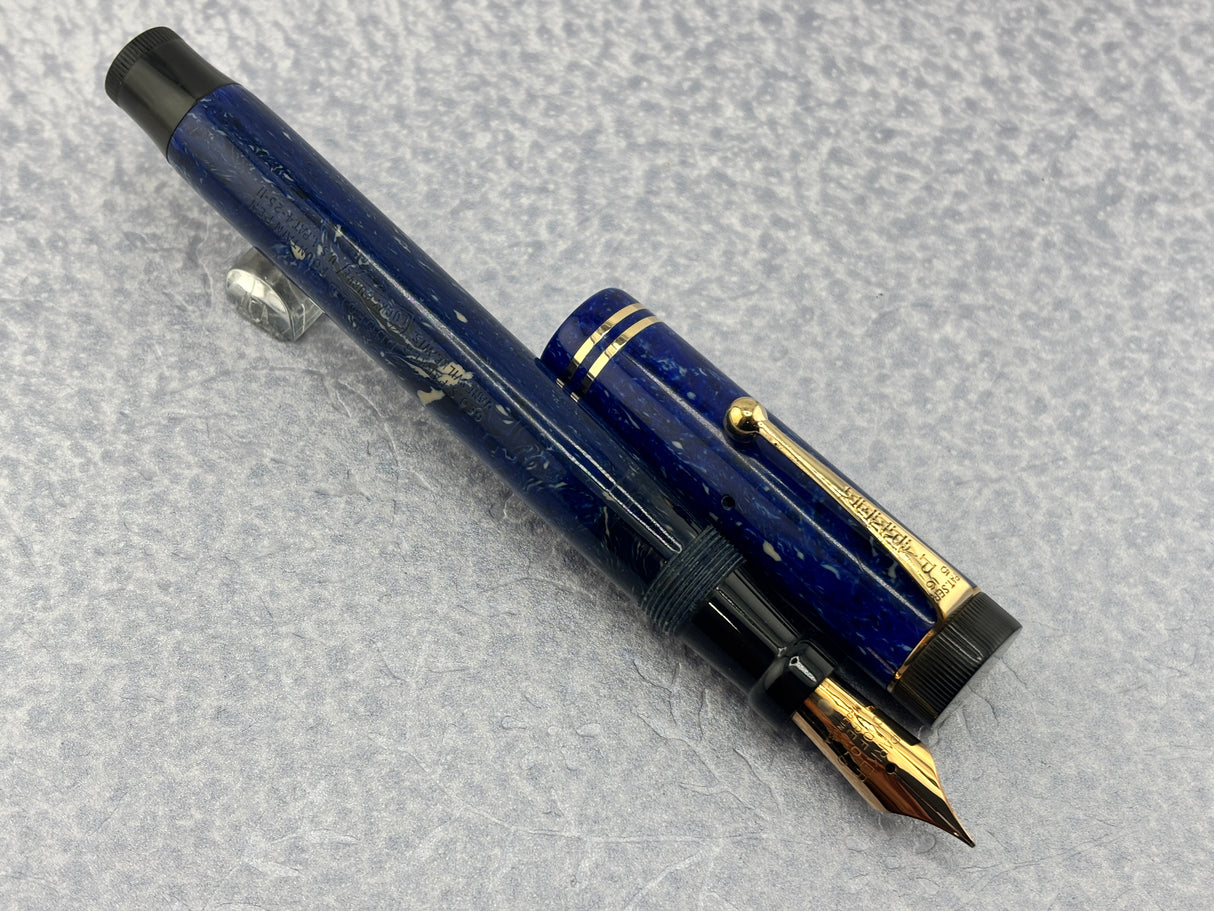 Parker Duofold Senior Lapis Blue  Fountain Pen