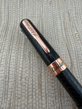 Conklin Mark Twain Crescent Black With Rose Gold Trim - Fountain Pen