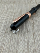 Conklin Mark Twain Crescent Black With Rose Gold Trim - Fountain Pen