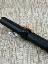 Conklin Mark Twain Crescent Black With Rose Gold Trim - Fountain Pen