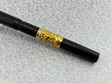 Parker 42 1/2 eyedropper chased with gold filled mountings black hard rubber Early 1900's  - Fountain Pen