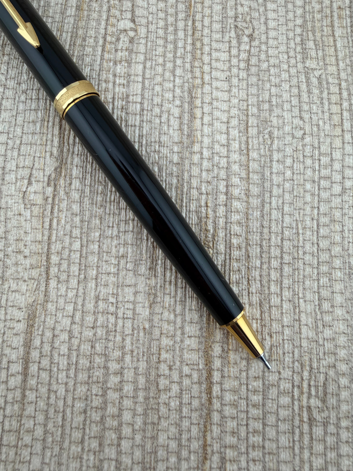Parker Premier Black Lacquer With Gold Trim - Mechanical Pencil