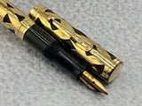 Waterman # 0552 Basketweave Gold Filled Flexible Waterman's #2 14k Nib - Fountain Pen