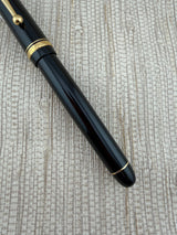 Pilot Custom 74 Black Gold Trim Gold Nib Music Soft Nib RARE! - Fountain Pen