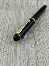 Pilot Custom 74 Black Gold Trim Gold Nib Music Soft Nib RARE! - Fountain Pen