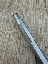 Rotring 600 Silver With Red Lettering - Rollerball Pen