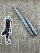 Rotring 600 Silver With Red Lettering - Rollerball Pen
