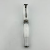 Levenger White with Black trim - interesting design -  Fountain Pen