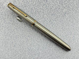 Parker # 51 Aerometric Flighter Stainless Steel circa 1950   - Fountain Pen