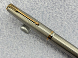 Parker # 51 Aerometric Flighter Stainless Steel circa 1950   - Fountain Pen