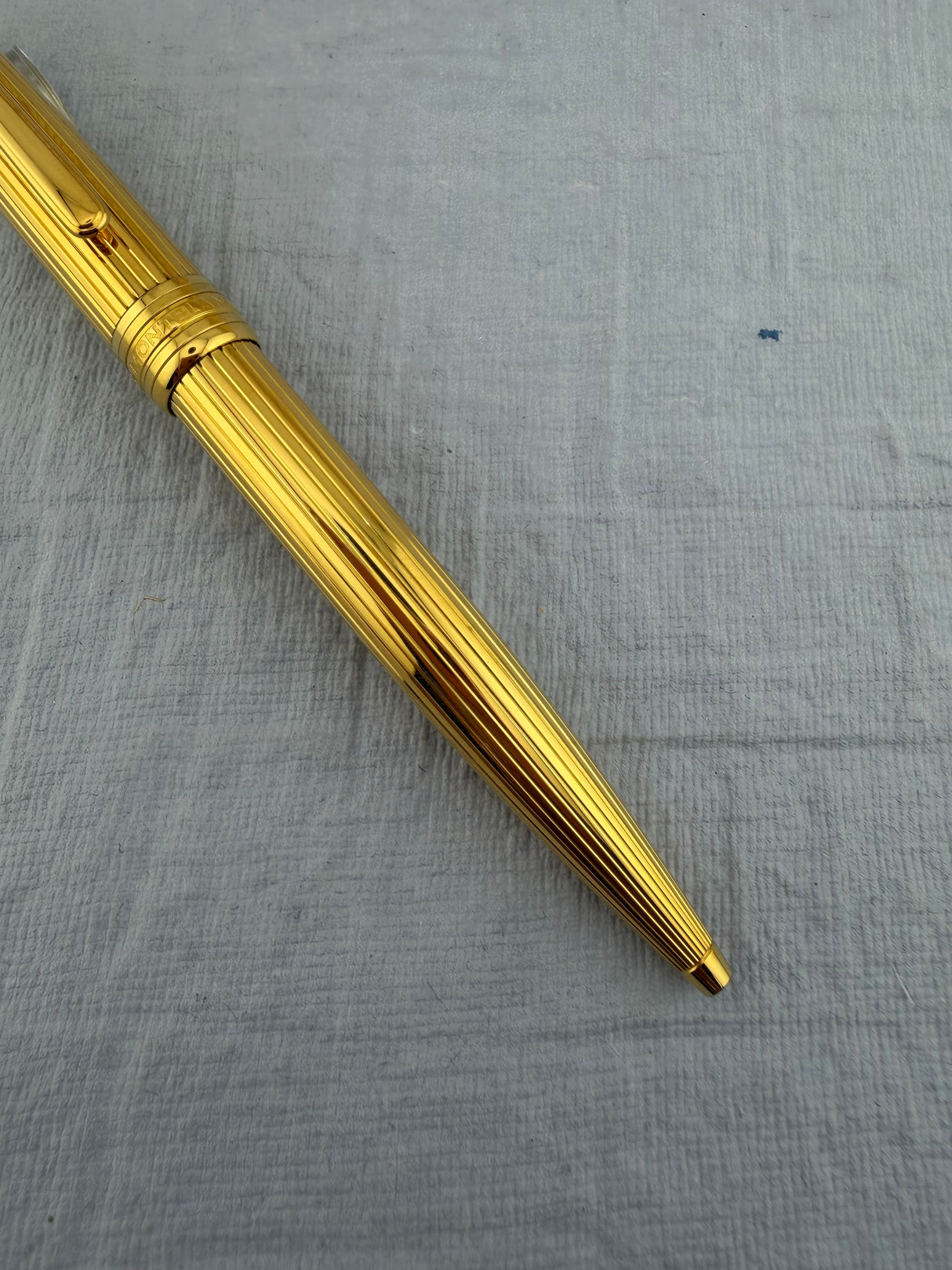 Montblanc 164 Classic  Vermeil .925  Pinstripe Pattern  - Ballpoint Pen