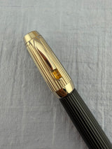 Montblanc  Boheme Doue Solitaire Ligne Citrin Pinstripe Fountain Pen - Broad 18kt Gold Nib