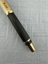 Montblanc  Boheme Doue Solitaire Ligne Citrin Pinstripe Fountain Pen - Broad 18kt Gold Nib