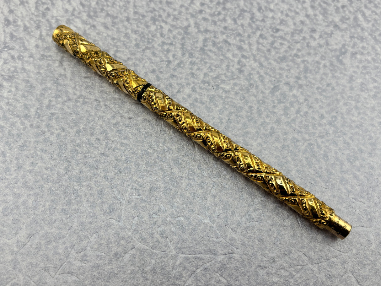 Waterman # 502 Goldpheresque Eyedropper Gold Filled Circa 1902 - Fountain Pen